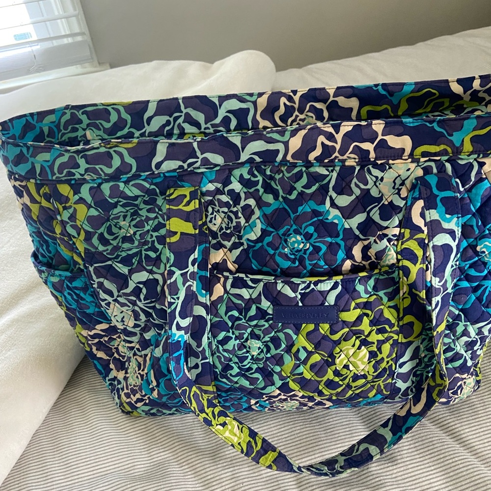 Vera Bradley Tote / blue and green new